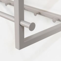 Spinder Design wandkapstok Marco - silky taupe/eikenhout