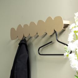 Spinder Design x Eva van de Ven Tumolo large wandkapstok - champagne