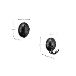 Spinder Design Tick kapstok - zwart