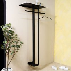 Spinder Design Luno large 70 wandkapstok - zwart