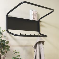 Spinder Design Flux wandkapstok - zwart
