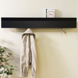 Spinder Design Vigilo 120 wandkapstok - zwart