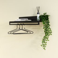 Spinder Design Sway 80 wandkapstok - zwart