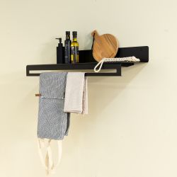 Spinder Design Sway 80 wandkapstok - zwart