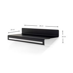 Spinder Design Sway 80 wandkapstok - zwart