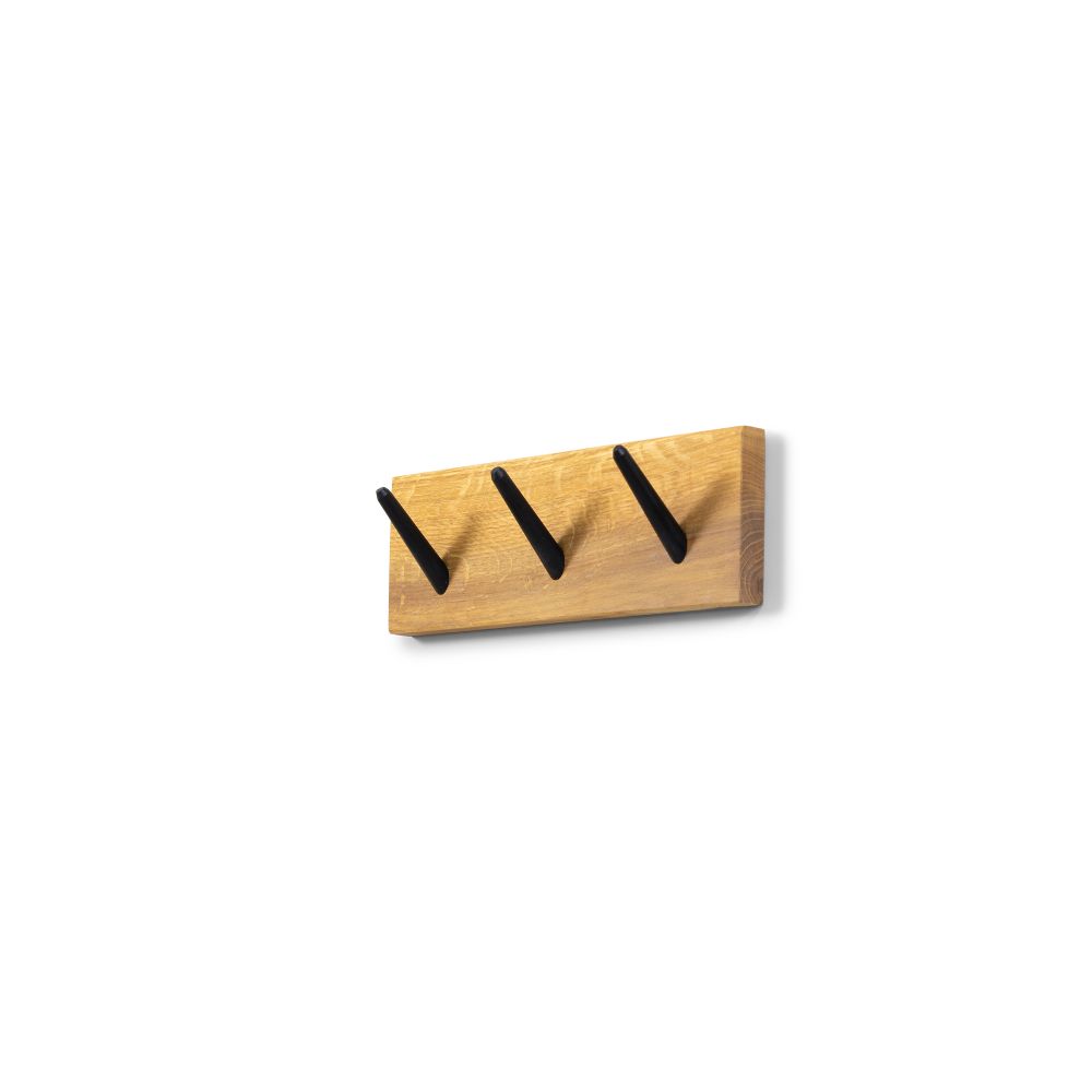 Spinder Design Nub 3 wandkapstok - Eiken