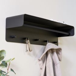 Spinder Design Arcus 70 wandkapstok - zwart