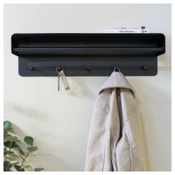 Spinder Design Arcus 70 wandkapstok - zwart