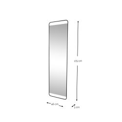 Spinder Design Rex Mirror L 175x46cm - zwart