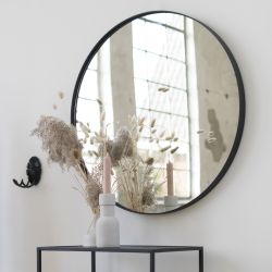 Spinder Design Donna 5 ø 90 Spiegel 90x90 cm - zwart