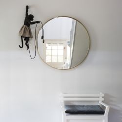 Spinder Design Donna 5 ø 90 Spiegel 90x90 cm - goud