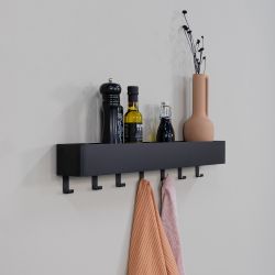 Spinder Design Multi 7 wandkapstok - zwart