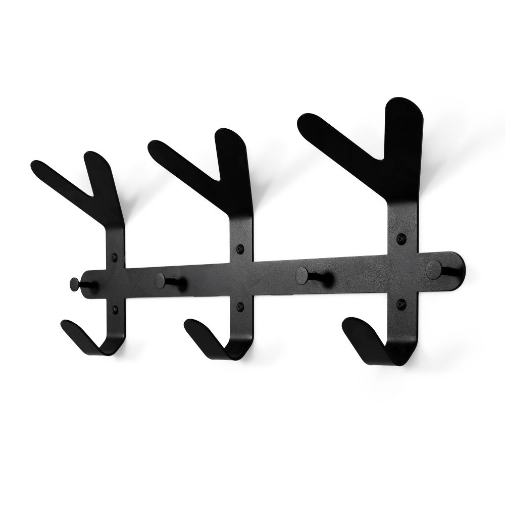 Spinder Design Frondo wandkapstok 66 cm breed - zwart