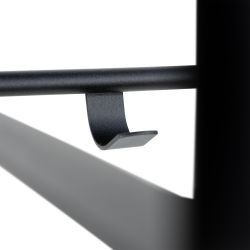 Spinder Design Rex 2 XL wandkapstok - zwart
