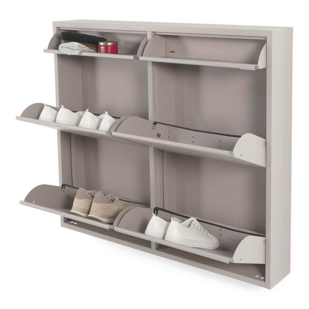 Spinder Design Billy 6 schoenenkast - silky taupe