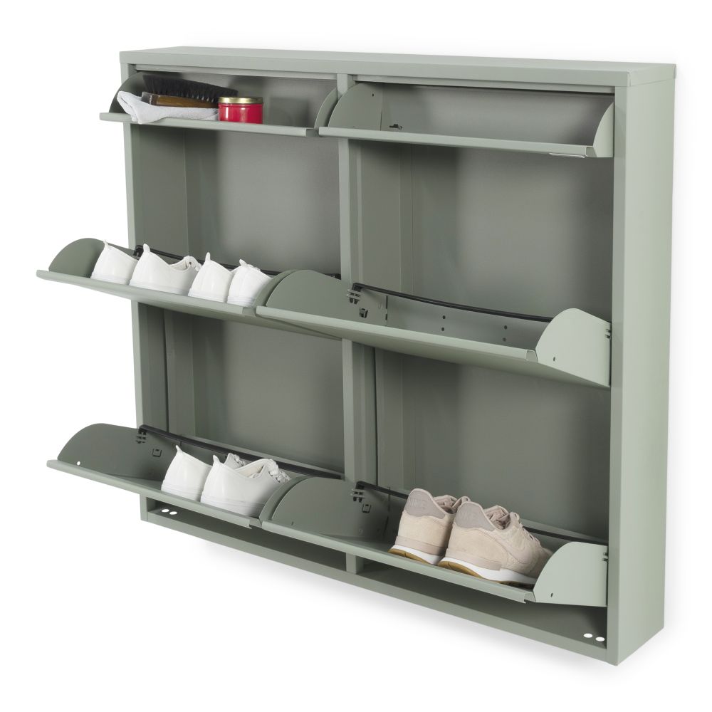 Spinder Design Billy 6 schoenenkast - dusty green
