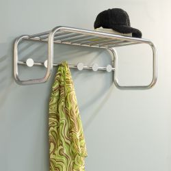 Spinder Design Retro wandkapstok - groovy chrome