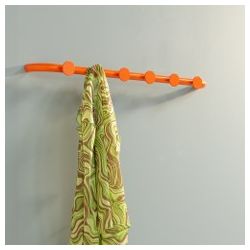 Spinder Design Retro 6 wandkapstok - pure orange