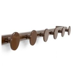 Spinder Design Retro 6 wandkapstok - chocolate brown