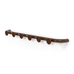 Spinder Design Retro 6 wandkapstok - chocolate brown