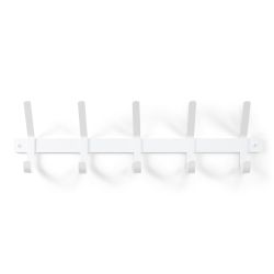 Spinder Design Dexter 5 wandkapstok - wit