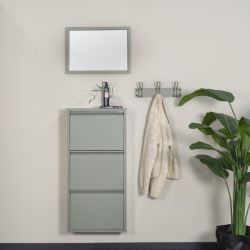Spinder Design Billy 3 schoenenkast - dusty green
