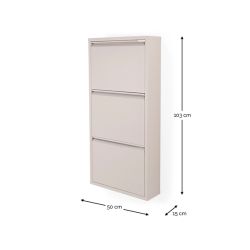 Spinder Design Billy 3 schoenenkast - silky taupe