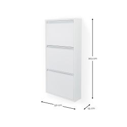 Spinder Design Billy 3 schoenenkast - wit