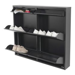 Spinder Design Billy 6 schoenenkast - zwart