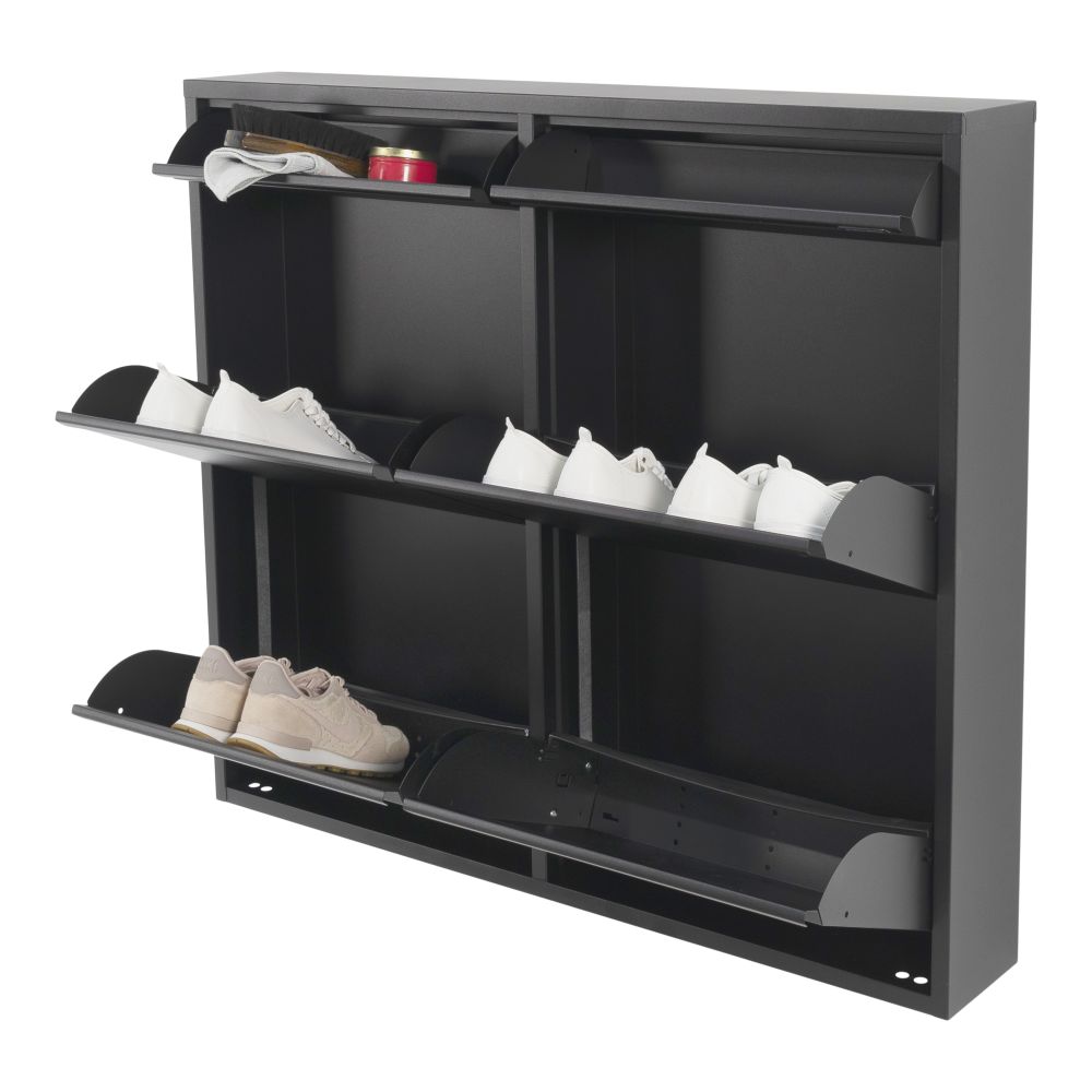 Spinder Design Billy 6 schoenenkast - zwart