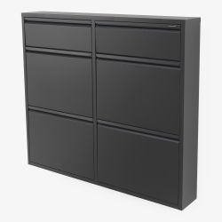 Spinder Design Billy 6 schoenenkast - zwart