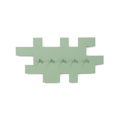 Spinder Design Tetromino wandkapstok - dusty green